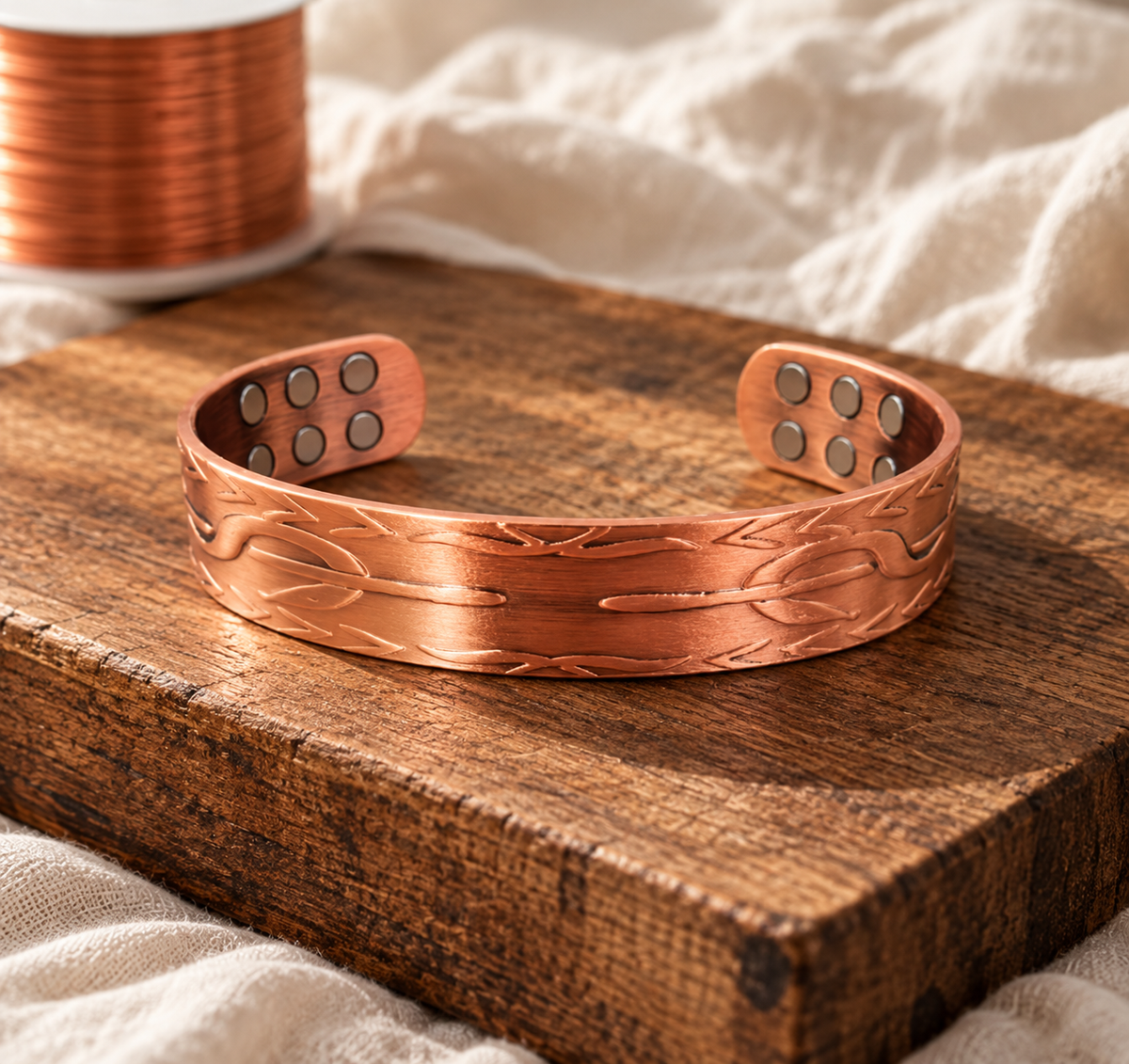 Frond Copper Bracelet