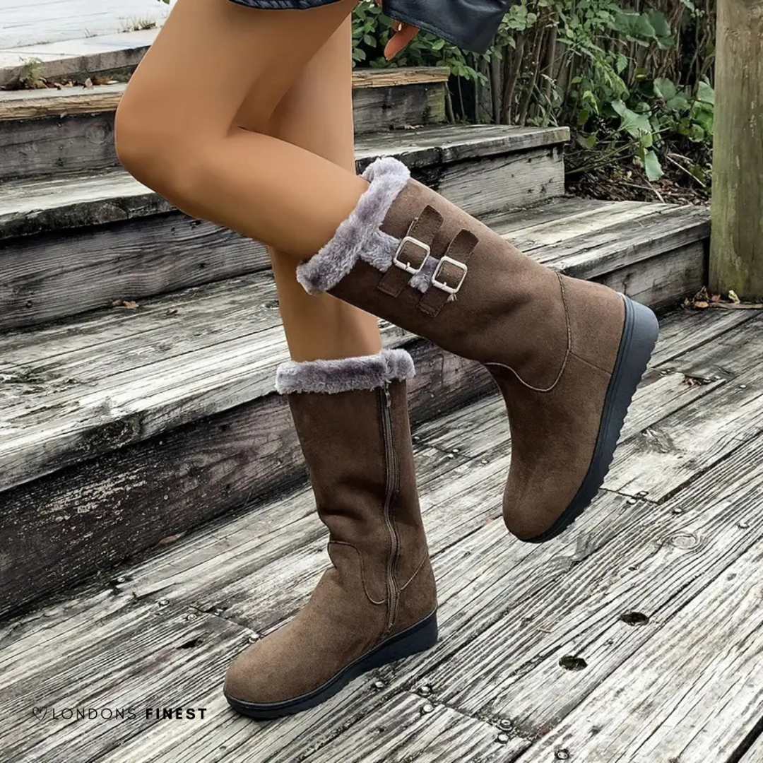 Cathy | Women's Winter Boot with Faux Fur Cuff