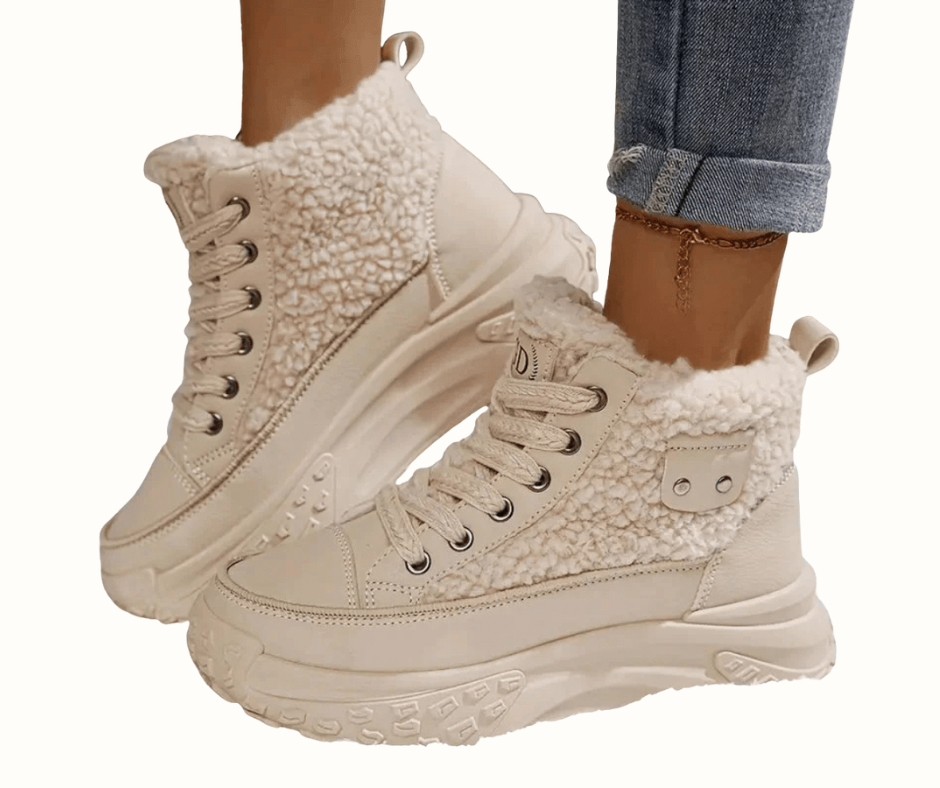 Delphine | Women's Winter Boot Fleece-Lined High-Top
