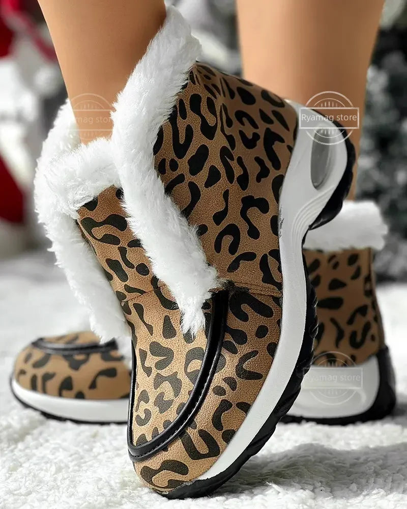 Vegan | Women's Faux Fur Trim Winter Boot