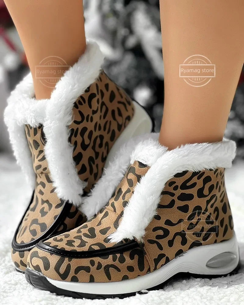 Vegan | Women's Faux Fur Trim Winter Boot