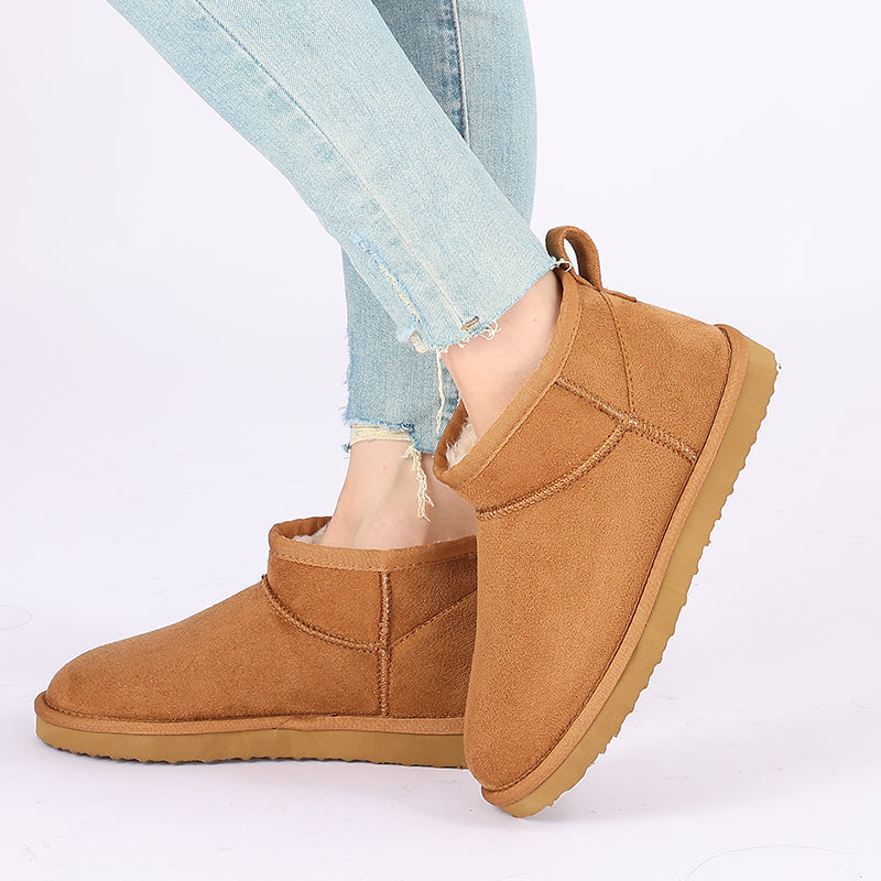 Nita | Women's Winter Boot Suede Fleece-Lined Mini