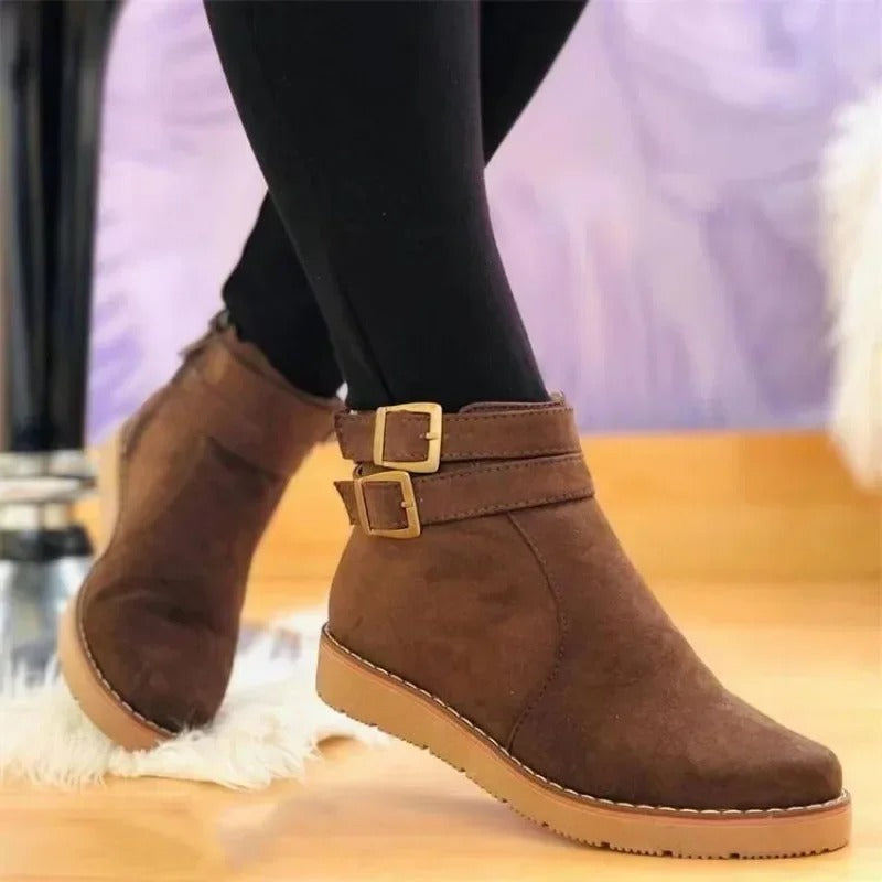 Noria | Women's Winter Boot Double Buckle Ankle
