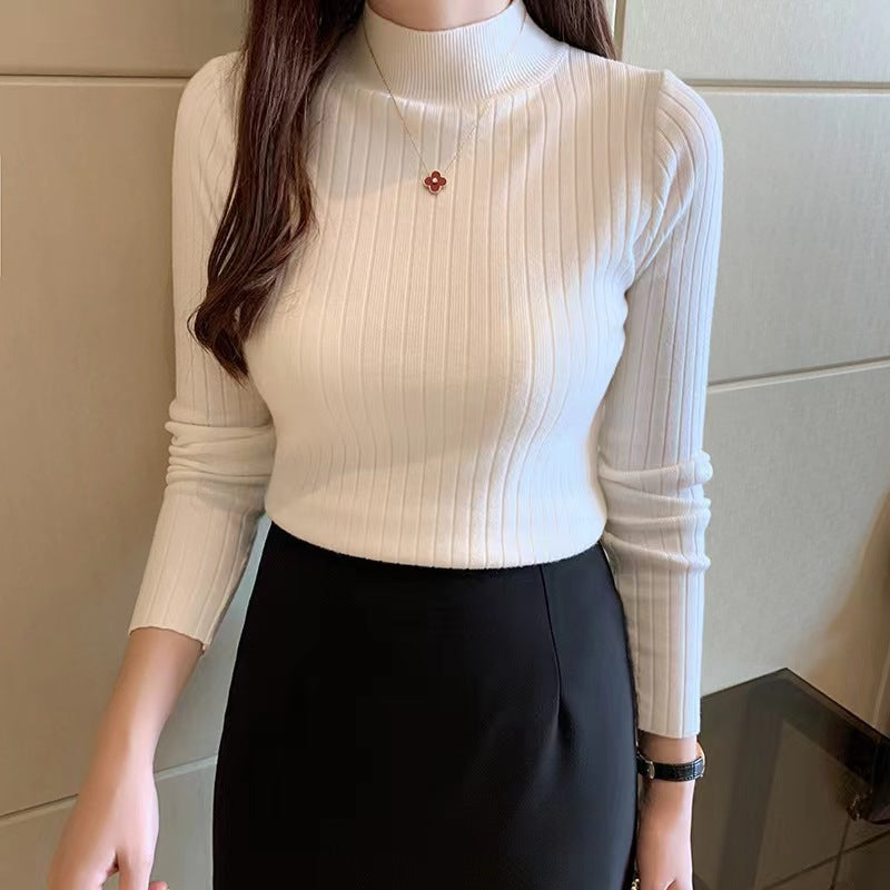 Aurora - Cozy Ribbed Turtleneck for Everyday Wear