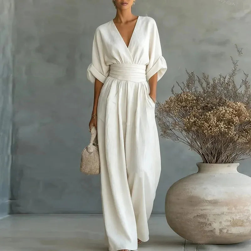 Women's Jumpsuit V-Neck Summer Casual Outfit