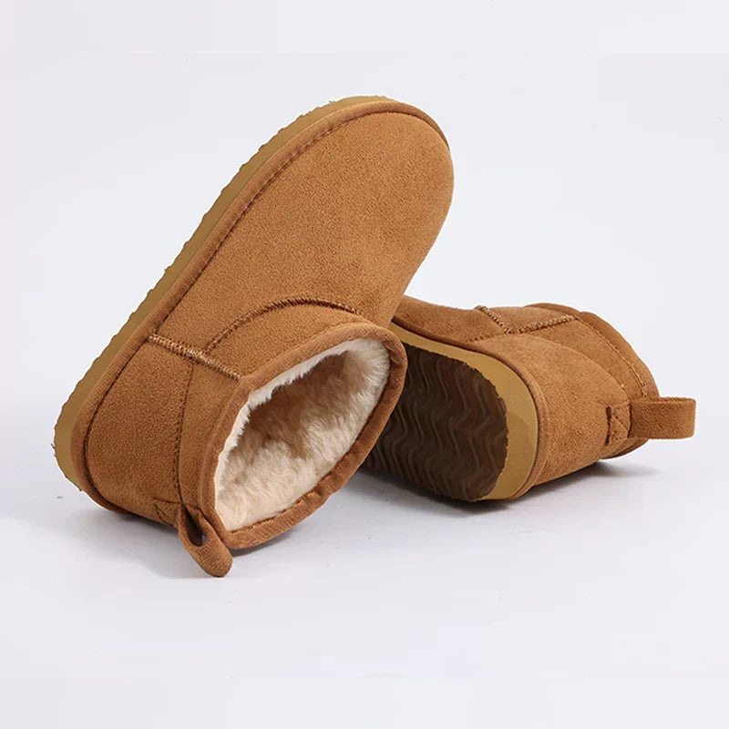 Nita | Women's Winter Boot Suede Fleece-Lined Mini
