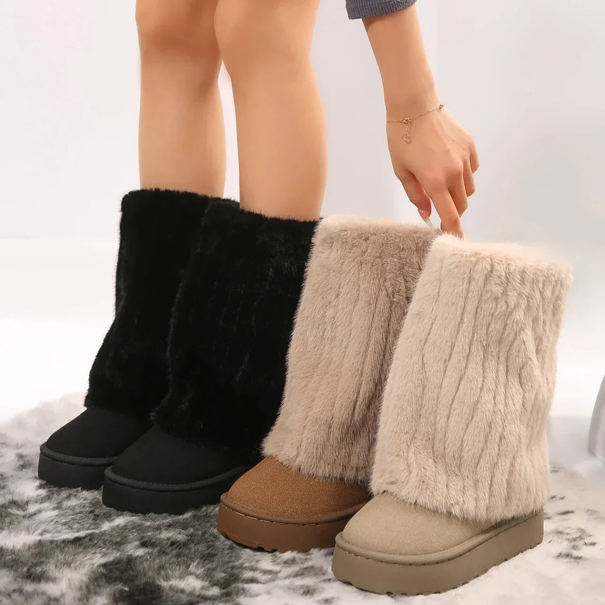 Raila | Women's Winter Boot Faux Fur Mid-Calf