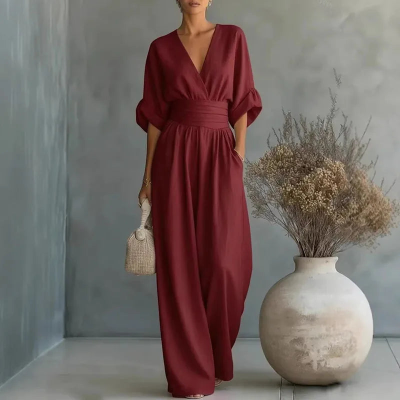 Women's Jumpsuit V-Neck Summer Casual Outfit