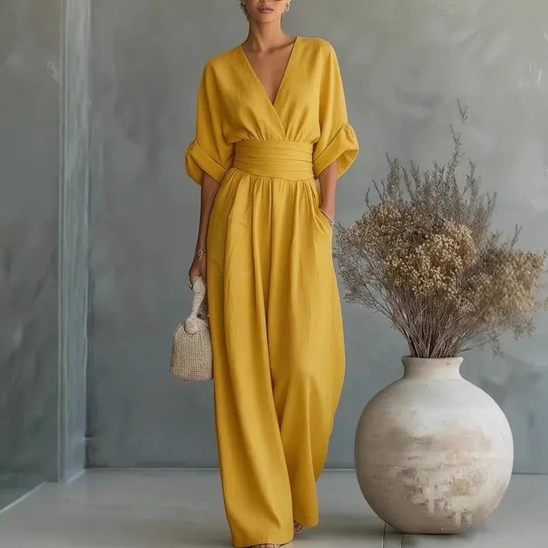 Women's Jumpsuit V-Neck Summer Casual Outfit