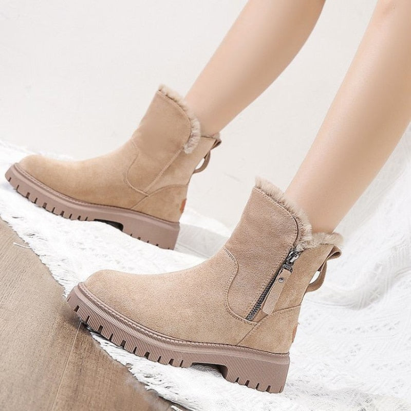 Nik | Women's Fleece-Lined Ankle Winter Boot