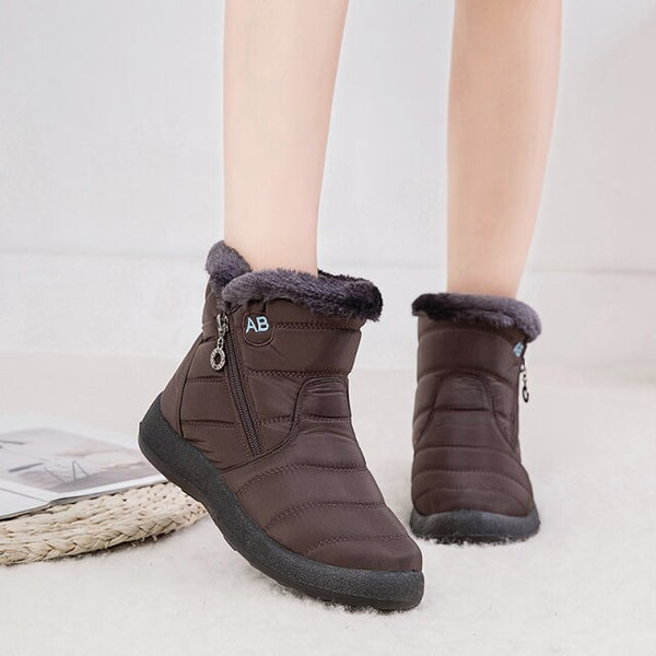 Lori | Women's Faux Fur Cuff Ankle Winter Boot