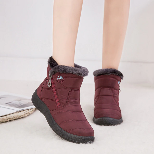 Lori | Women's Faux Fur Cuff Ankle Winter Boot
