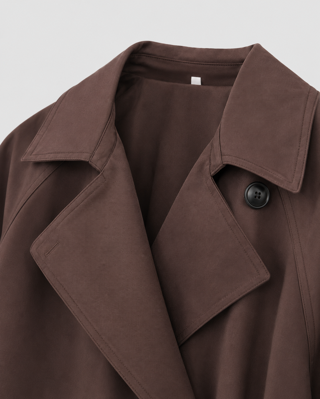Women's Trench Coat Tie Waist Belted Notch Lapel Short Casual Jacket