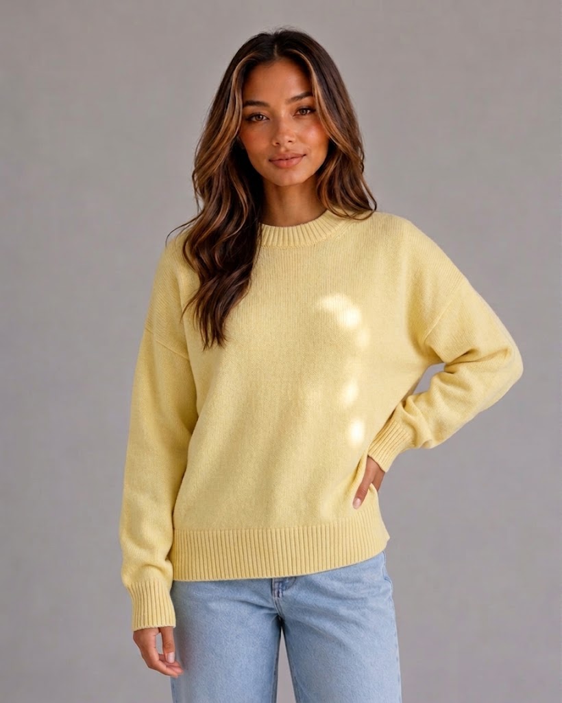 Women's Oversized Knit Jumper High Neck Longline Long Sleeve Relaxed Fit