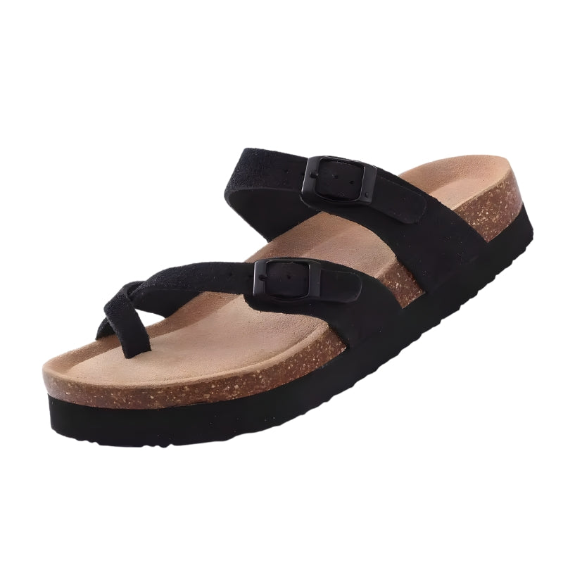 Chic Women's Strappy Toe-Loop Sandals for Summer Adventures
