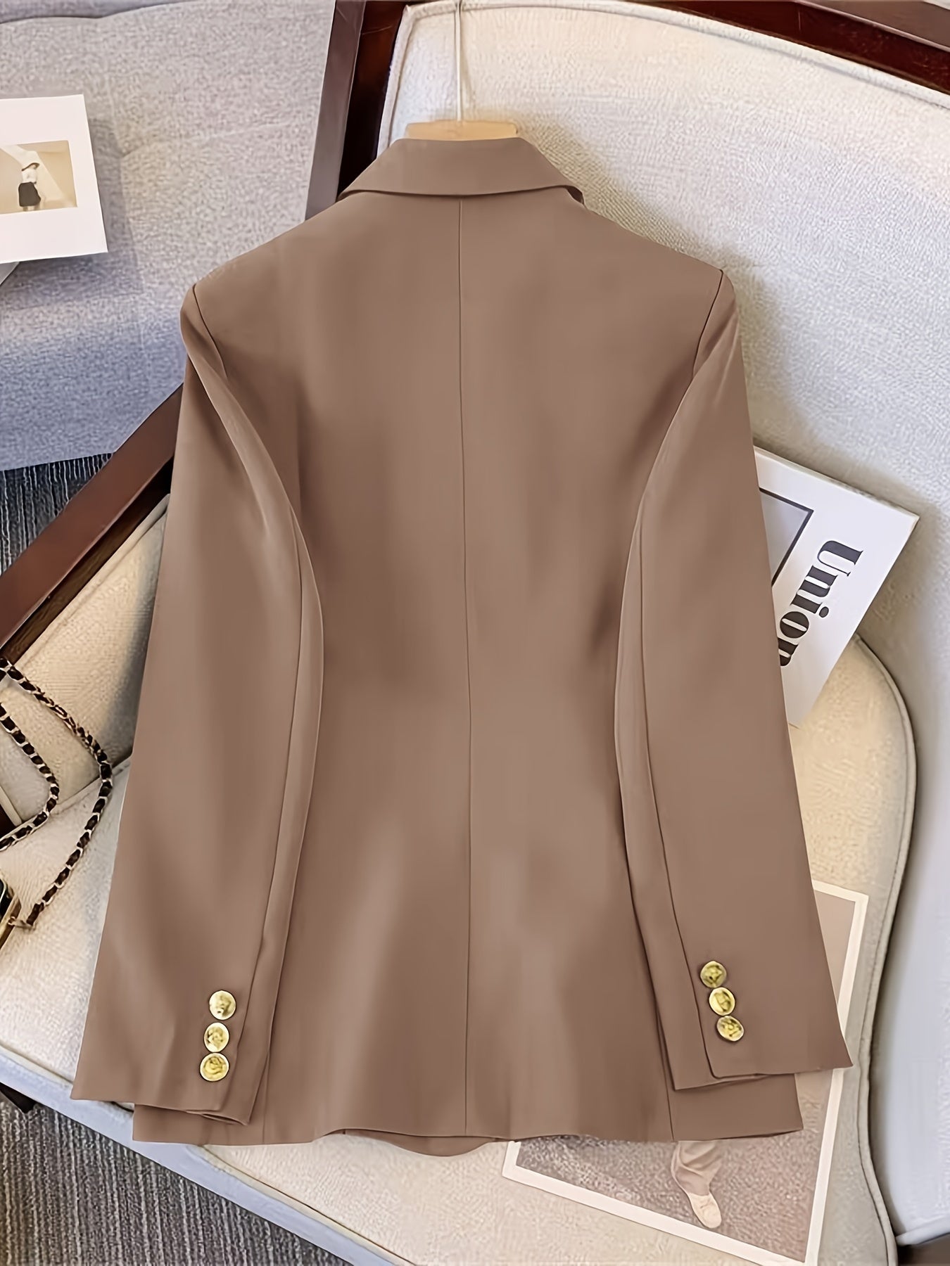 Women's Double-Breasted Blazer for All-Season Events