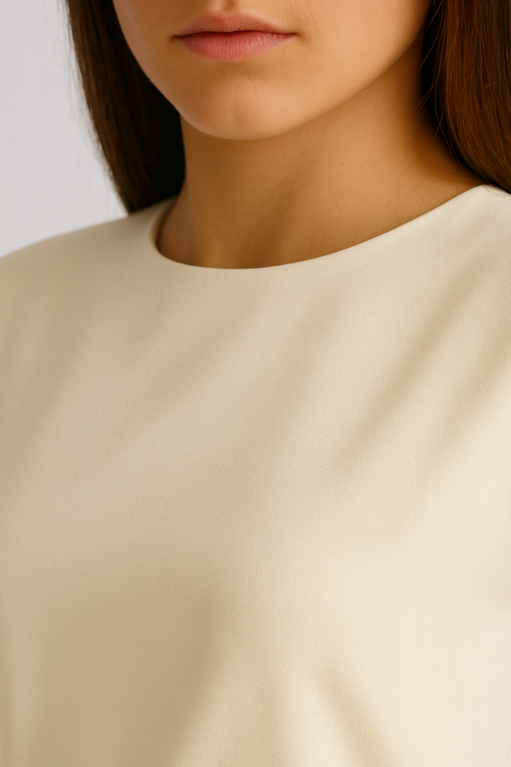 Chic White Midi Dress with Button Accents and Side Slit