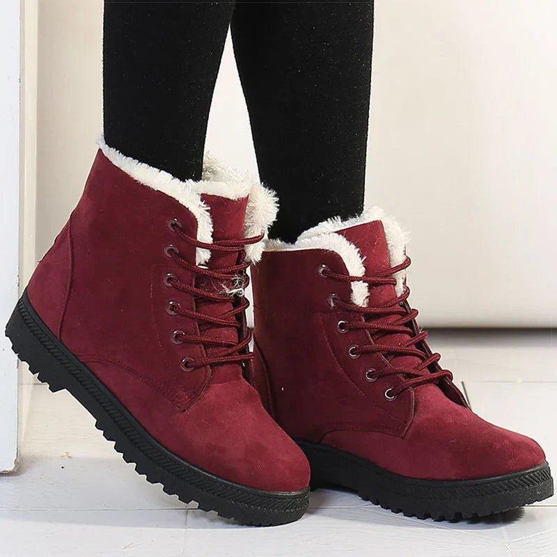 FrostLuxe | Women's Fleece-Lined Ankle Winter Boot