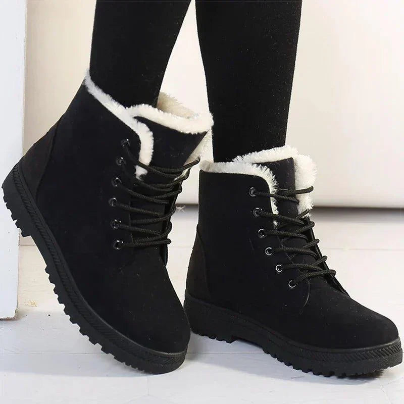 FrostLuxe | Women's Fleece-Lined Ankle Winter Boot