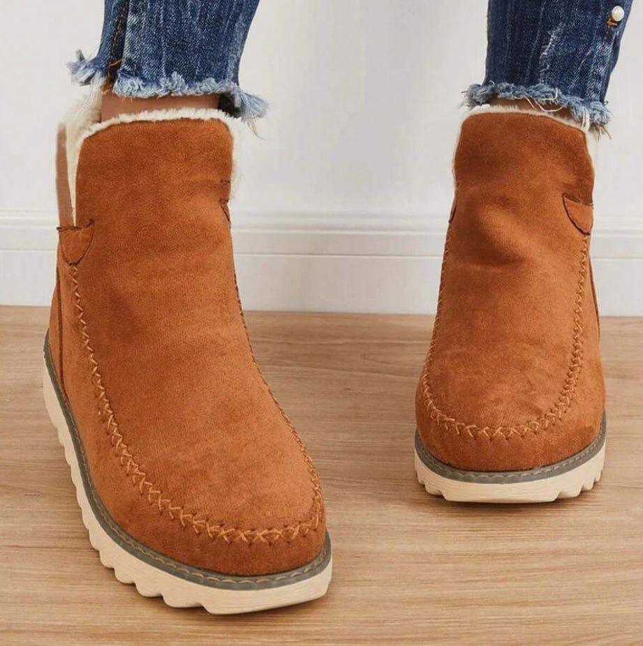 PolarBelle | Women's Fleece-Lined Winter Boot with Wedge Sole