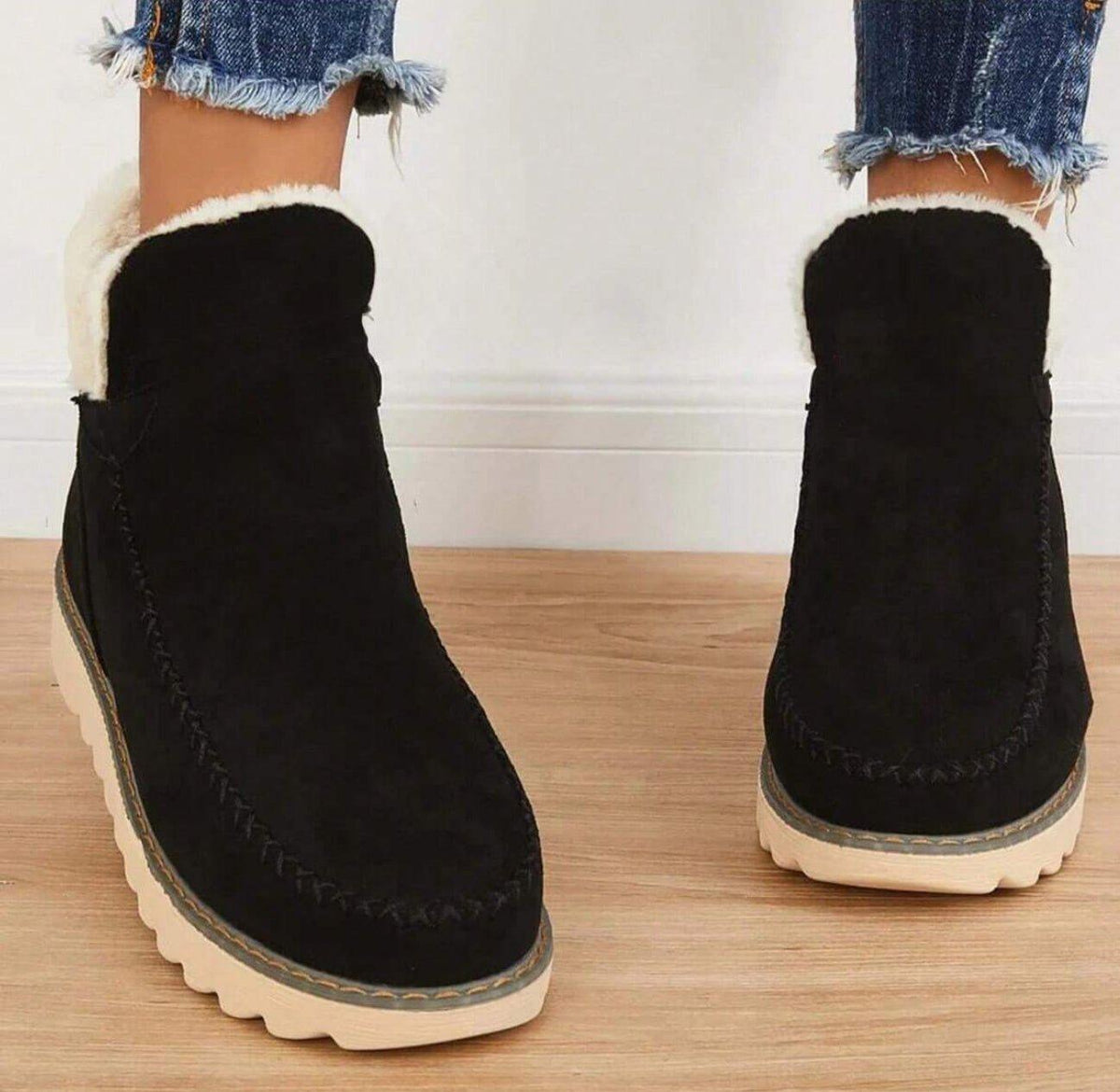 PolarBelle | Women's Fleece-Lined Winter Boot with Wedge Sole