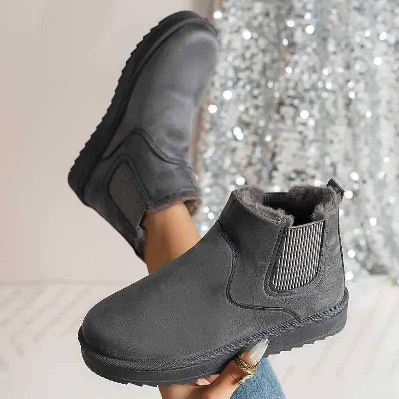 Becky | Women's Suede Chelsea Ankle Winter Boot