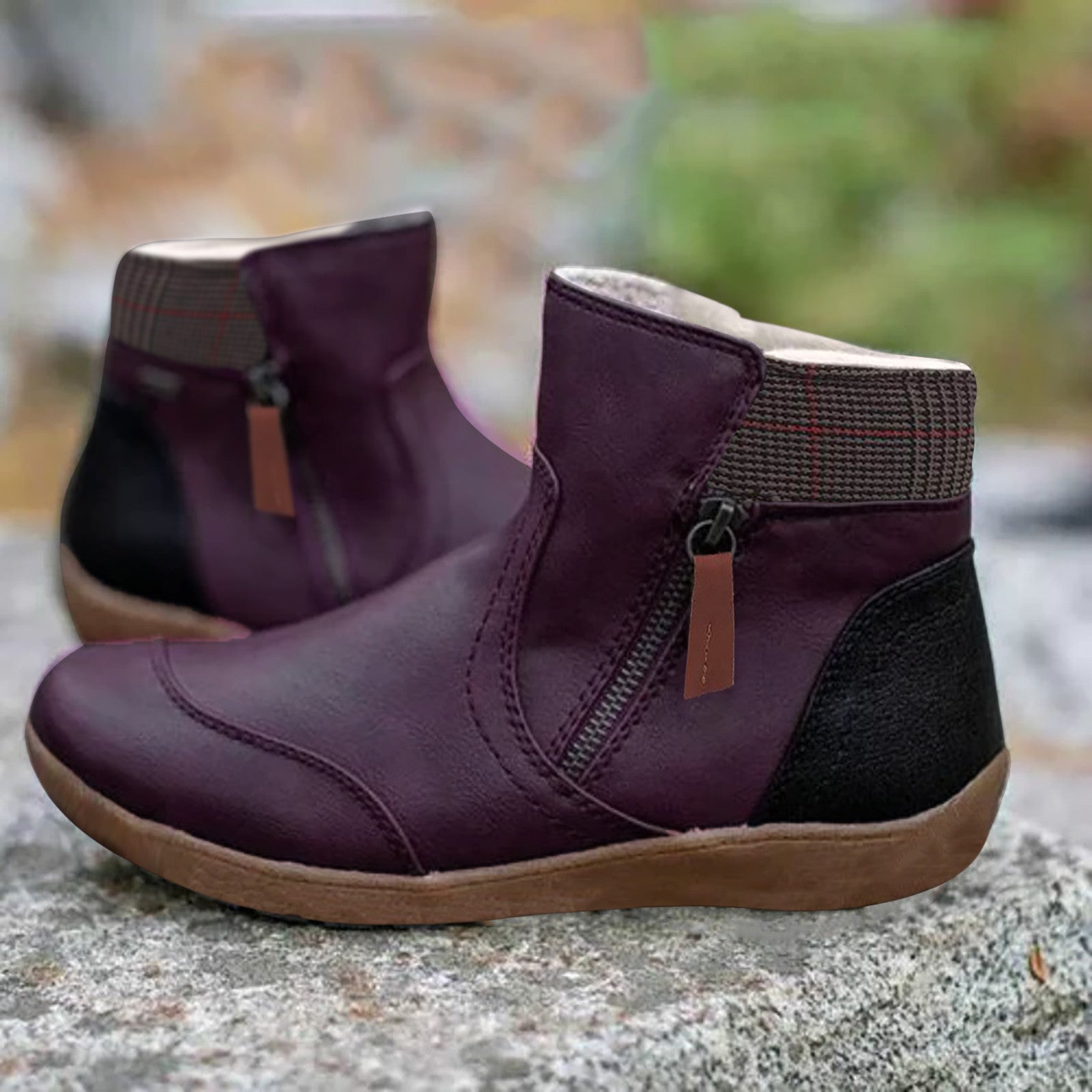 Chic Faux Fur Ankle Boots for Stylish Outings