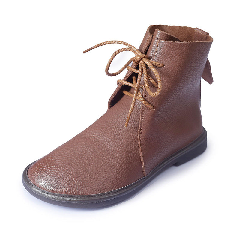 Clara | Women's Winter Boot Lace-Up Leather Ankle