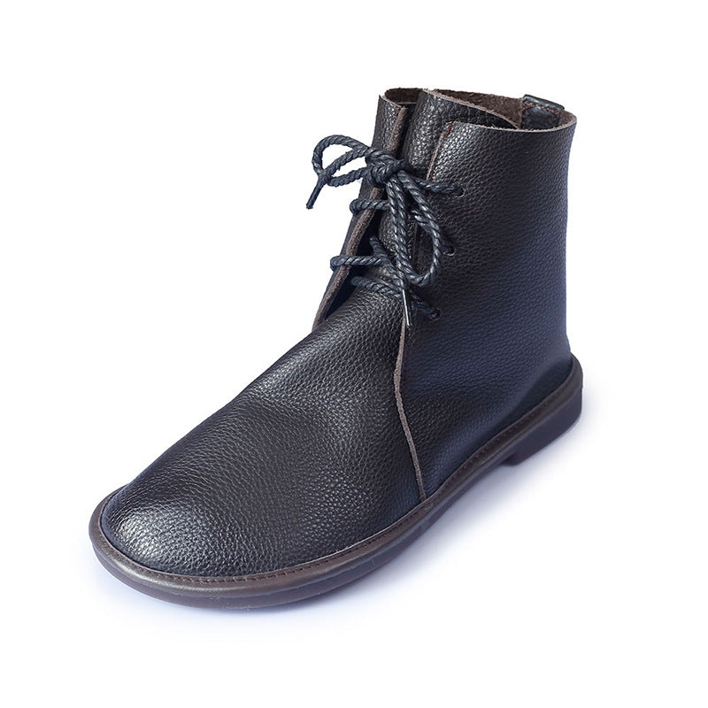 Clara | Women's Winter Boot Lace-Up Leather Ankle