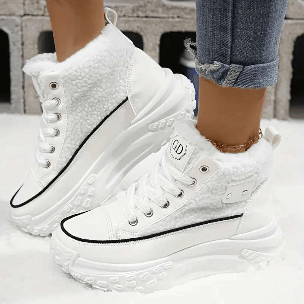 Delphine | Women's Winter Boot Fleece-Lined High-Top
