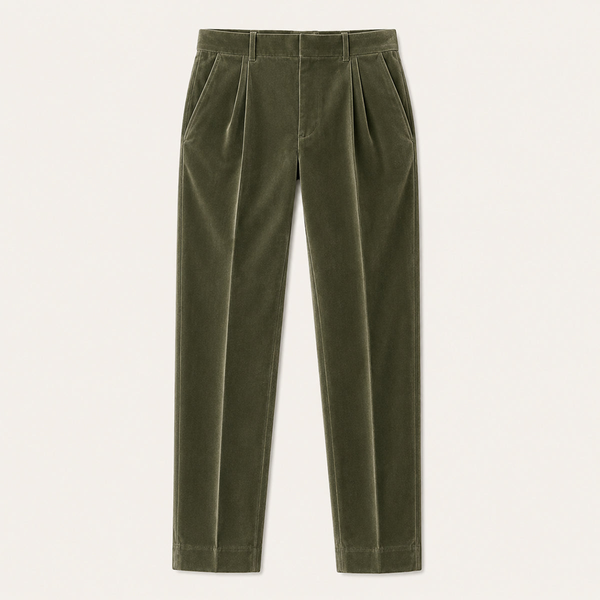 The Garda Porto Men’s Solid Color Velvet Straight Fit Pants
