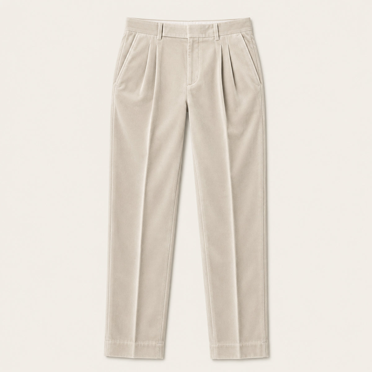 The Garda Porto Men’s Solid Color Velvet Straight Fit Pants