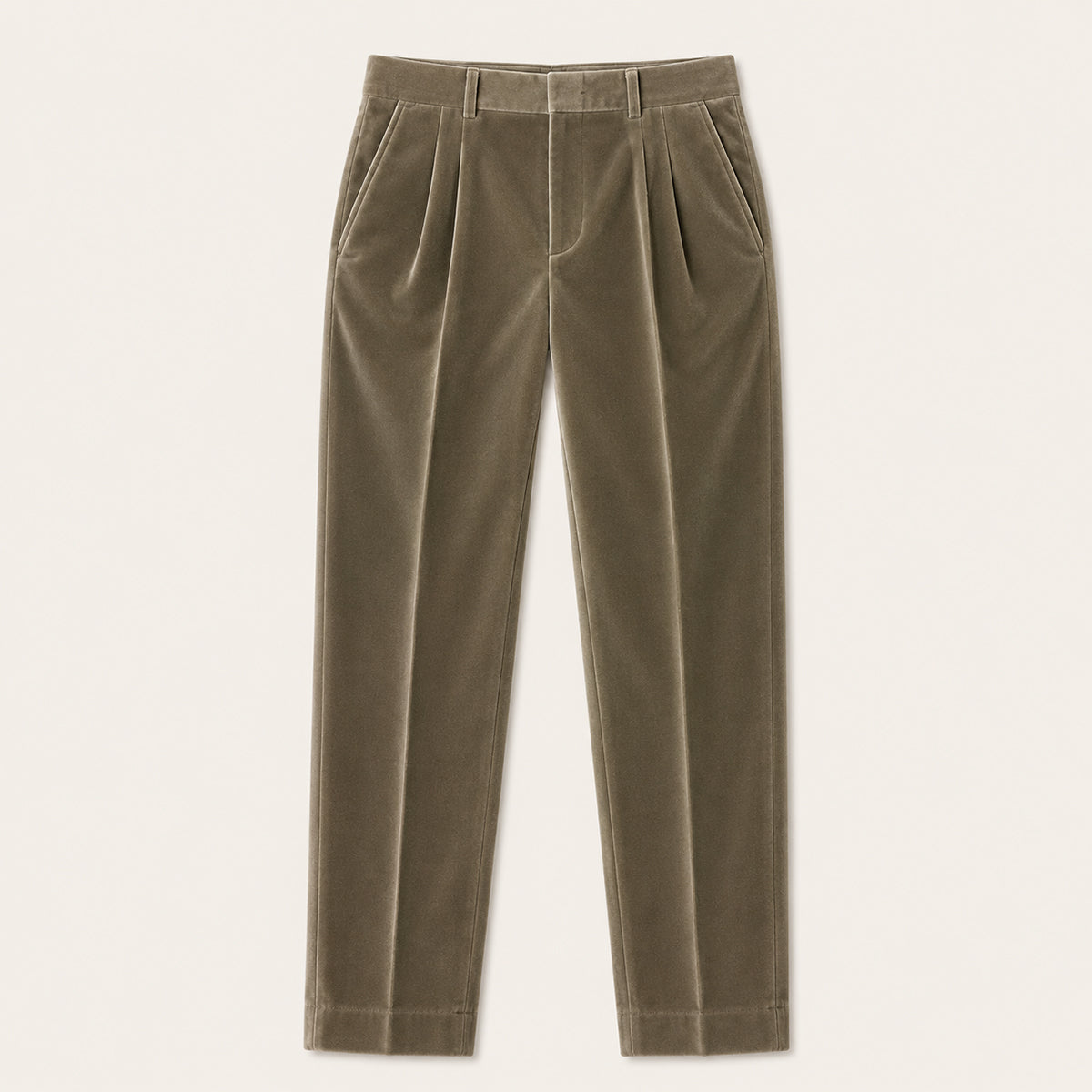 The Garda Porto Men’s Solid Color Velvet Straight Fit Pants