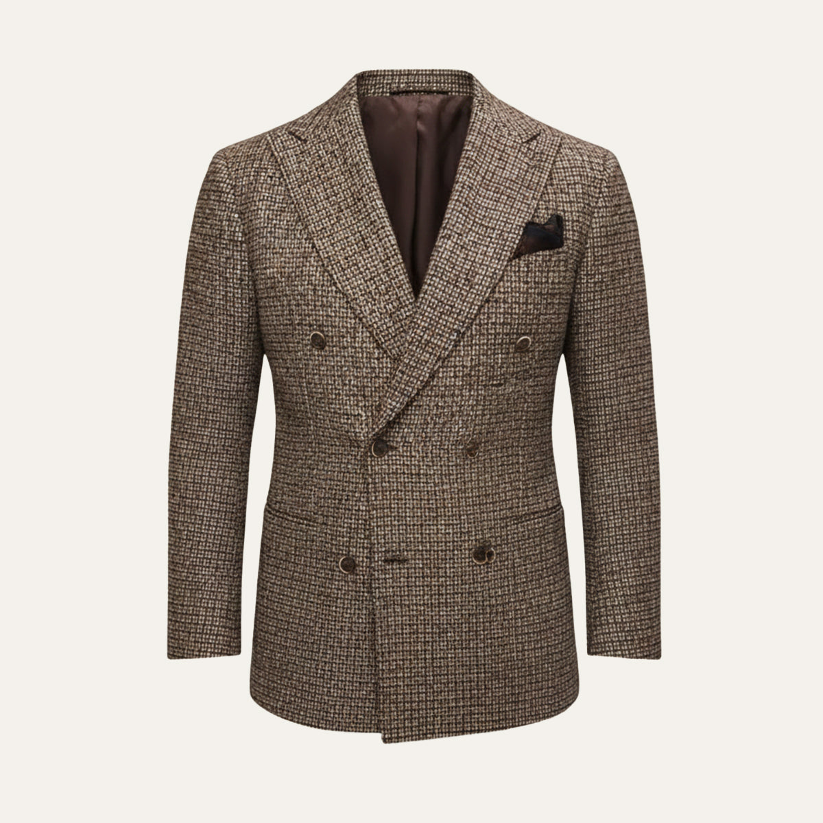 The Garda Porto Men’s Checked Double Breasted Plaid Blazer