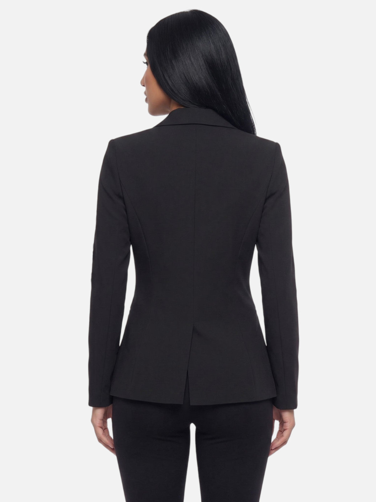 Women's Slim Fit Blazer Single Button Notch Lapel Long Sleeve Casual