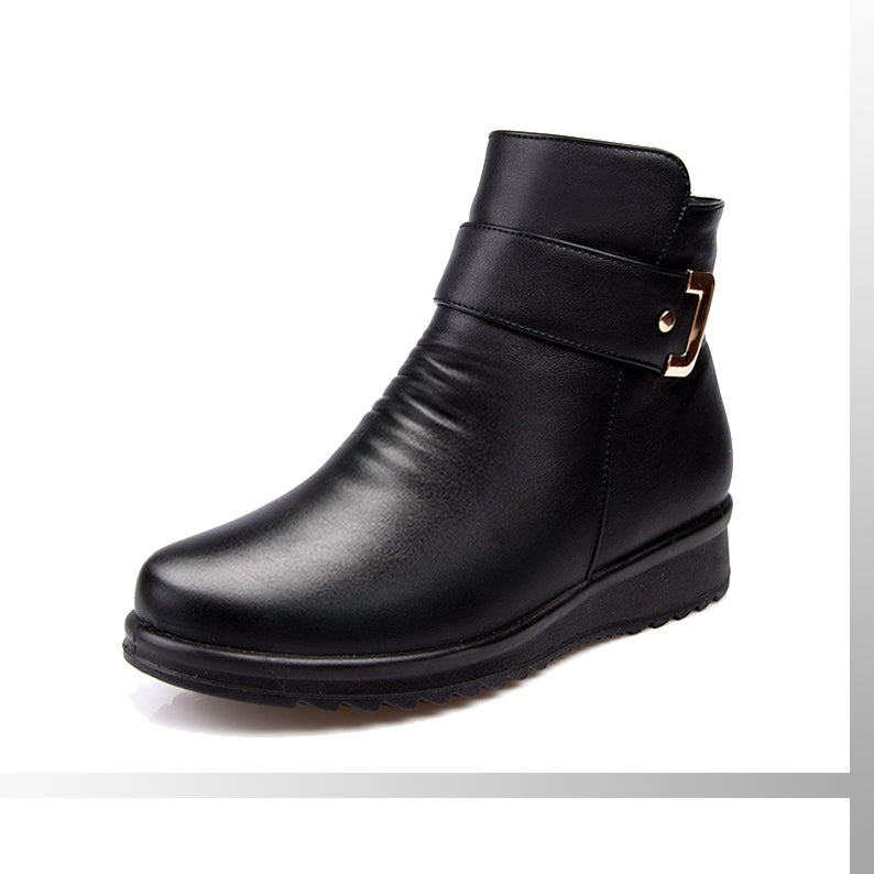 Lucy | Women's Fleece-Lined Winter Boot with Buckle