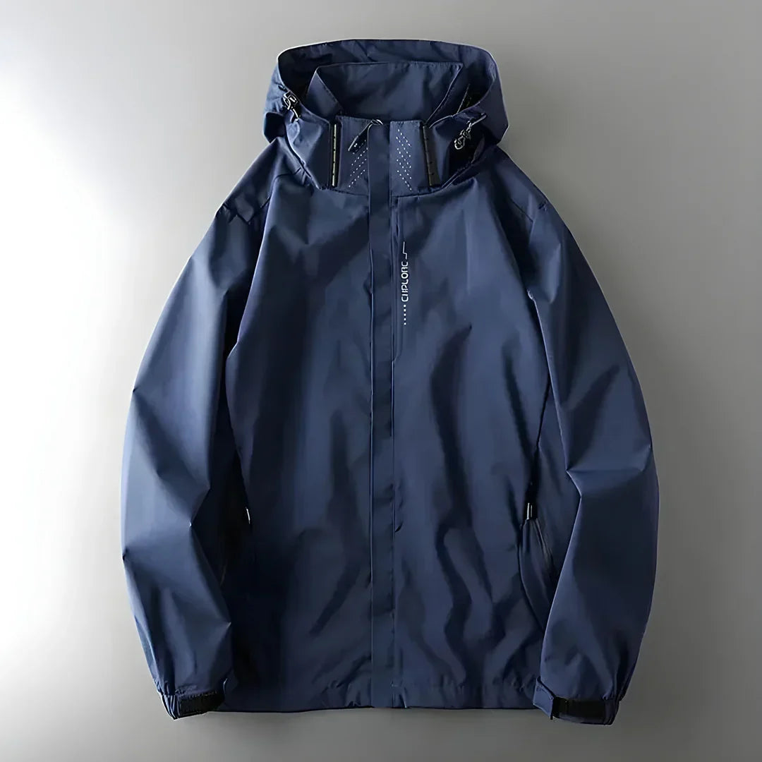 Women's Waterproof Hooded Jacket Zip Structured Performance Outdoor