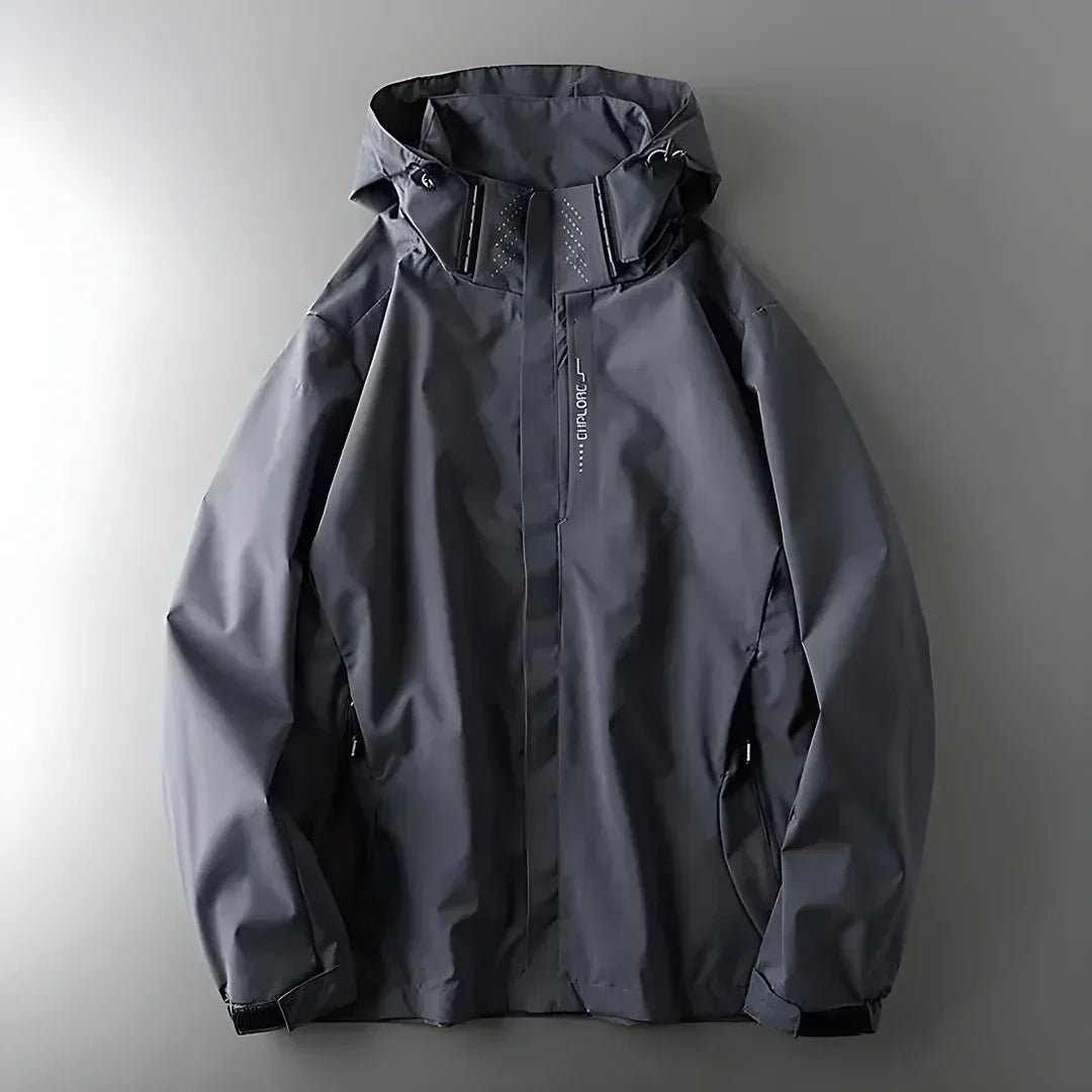 Women's Waterproof Hooded Jacket Zip Structured Performance Outdoor