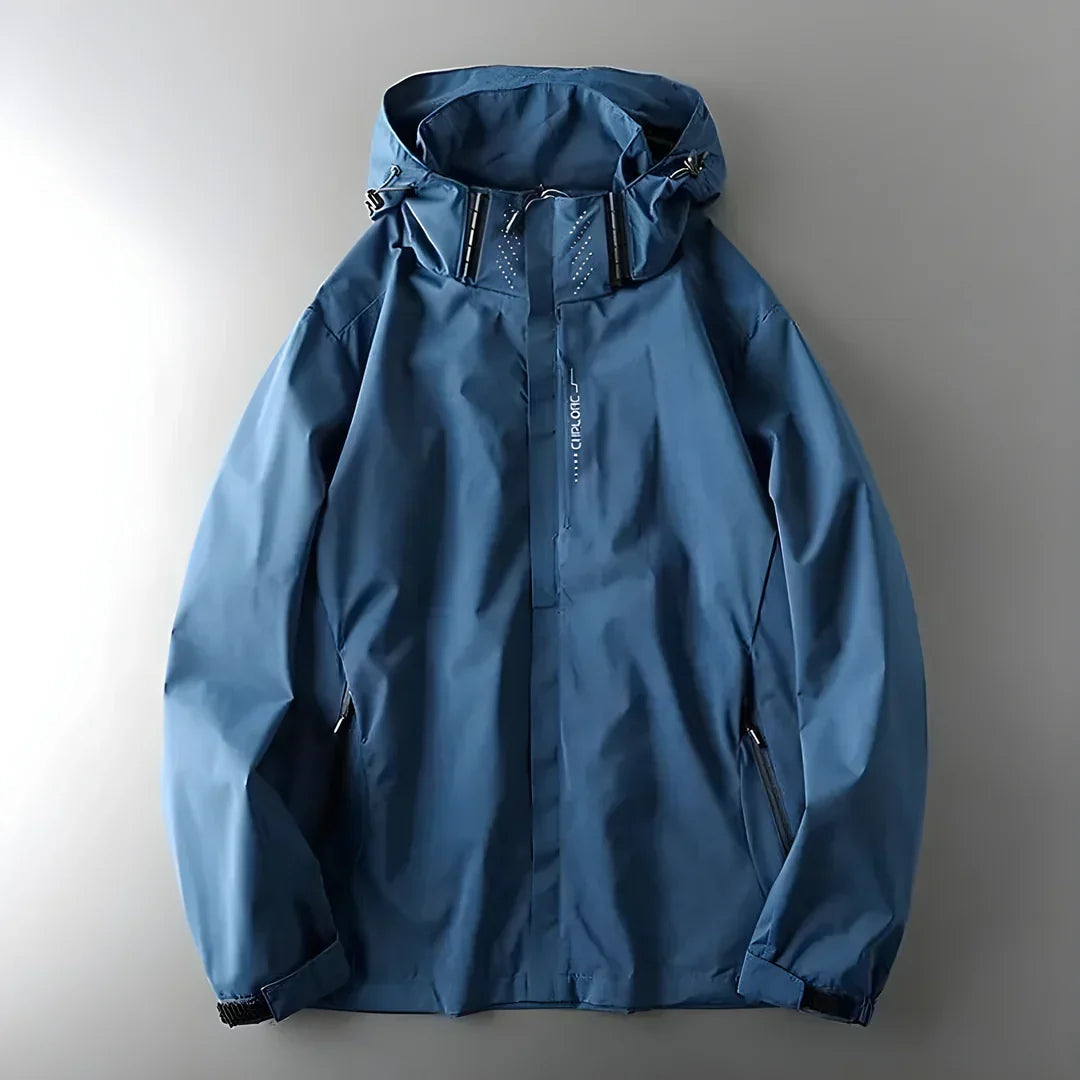 Women's Waterproof Hooded Jacket Zip Structured Performance Outdoor